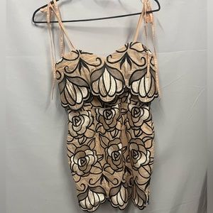 Giani Bini Embroidered Mini Dress